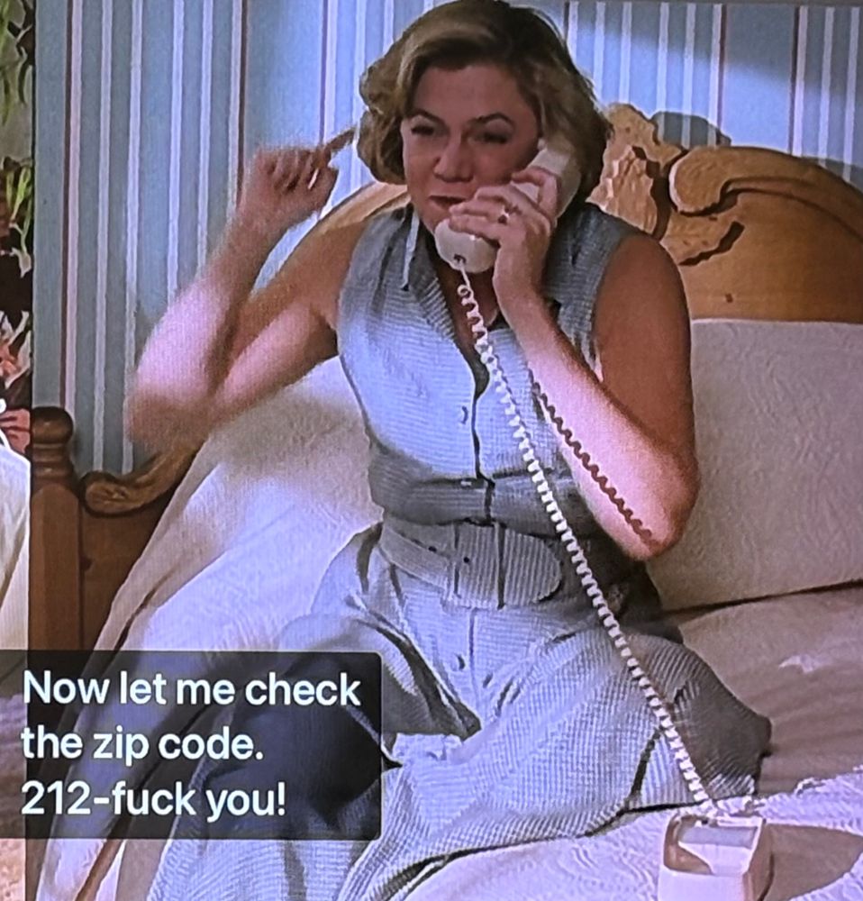 Now let me check the zip code. 212-fuck you!