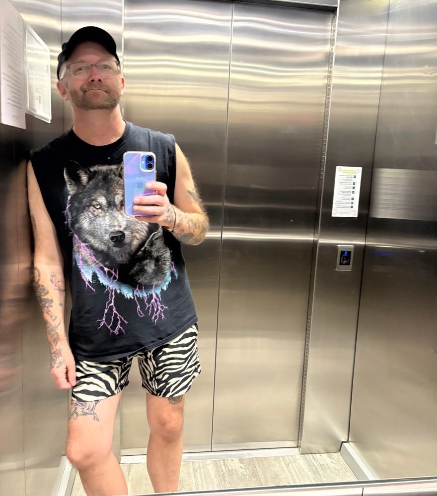 me in an elevator in Puerto Vallarta 
