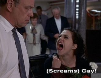 Brittany Murphy in Drop Dead Gorgeous screaming gay!