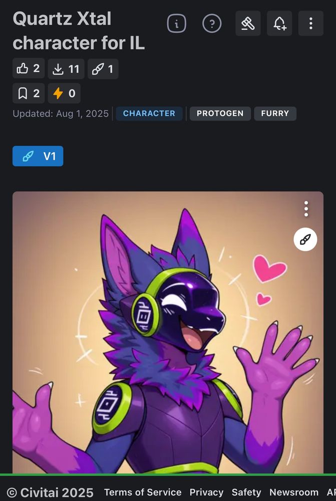 Ugly AI generated art (not by me) of my Protogen sona.