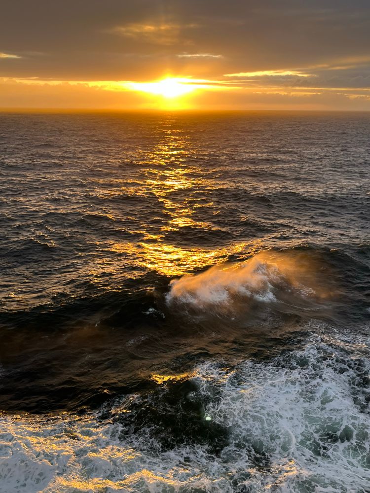 Sunset over the North Sea.