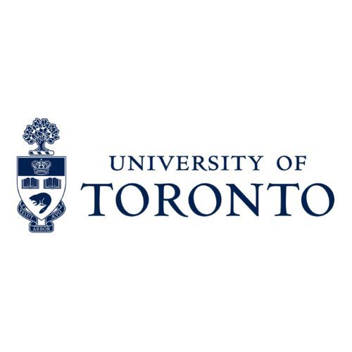 Logo of the University of Toronto featuring a shield and tree emblem, accompanied by the name "University of Toronto" in capital letters.