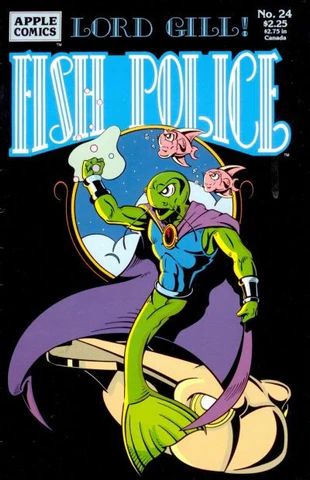 Cover of an issue of the comic book FISH POLICE