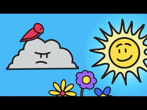 "Let's Sing" — it's Sunny and Grumpy Cloud!