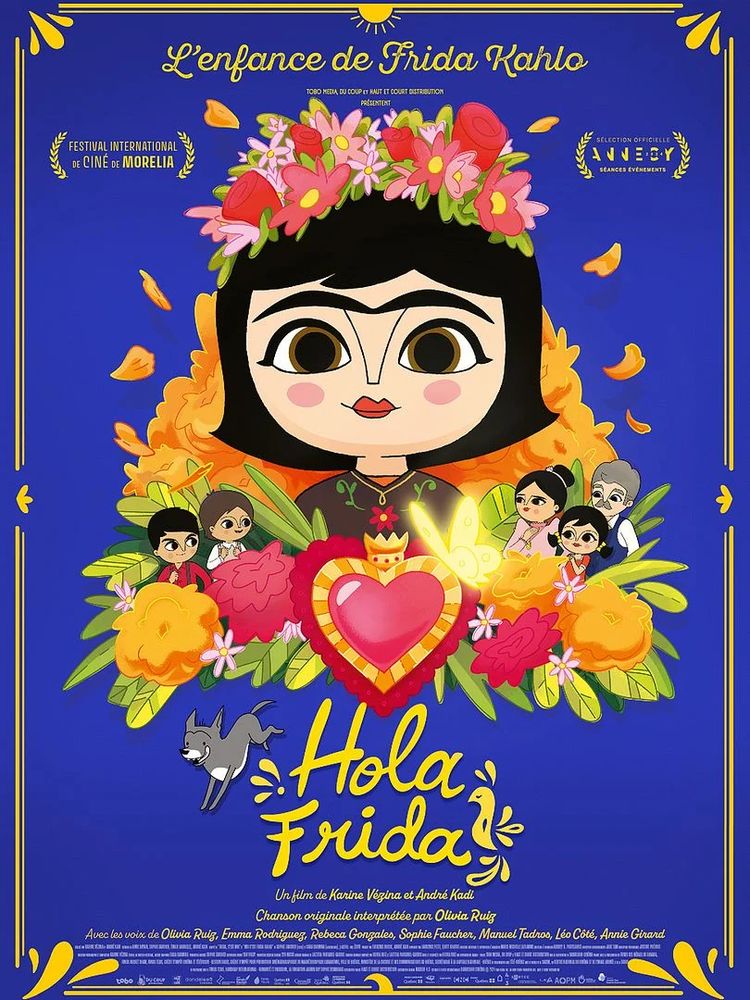 Affiche du film d'animation Hola Frida