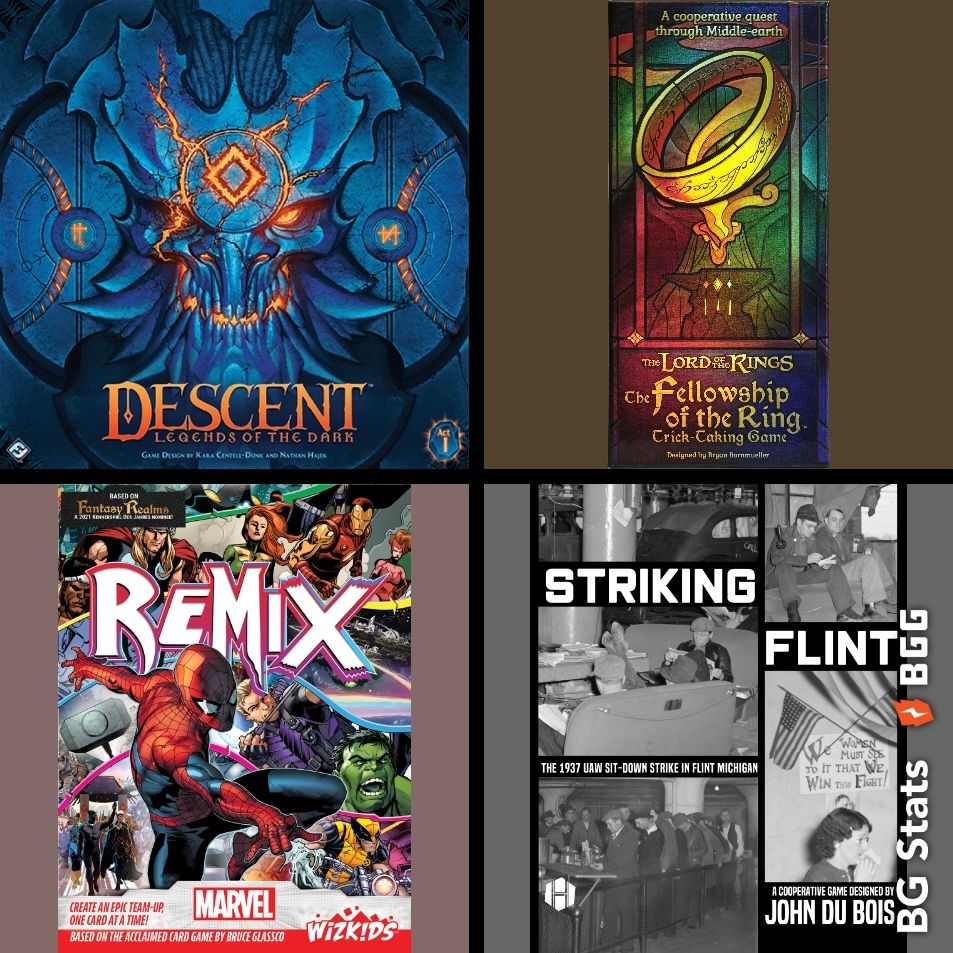 Descent, The Fellowship of the Ring Trick Taking Game, Marvel Remix, Striking Flint