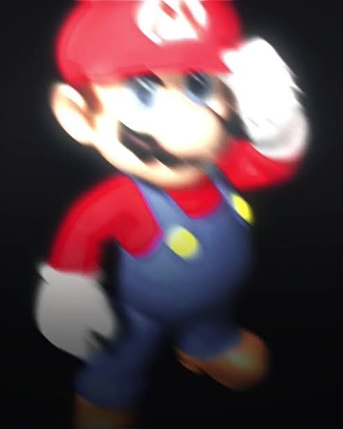 shining motion blur mario...