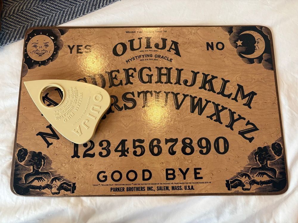 Original Parker brothers ouija board made in Salem. 