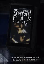 Couverture du JDR "ne jouez surtout pas à ce jeu"