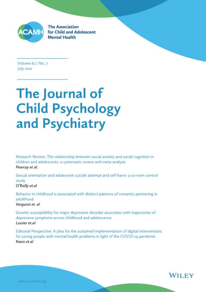 <em>Journal of Child Psychology and Psychiatry</em>  | ACAMH Pediatric  Journal | Wiley Online Library