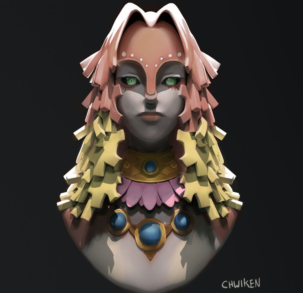 3d sculpt of Rutela from the legend of Zelda: twilight princess