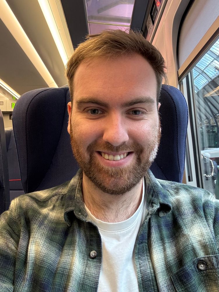 Me on the train waiting to depart for Edinburgh 