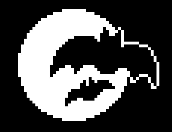 2 silhouettes of bats over a big round circle i mean moon