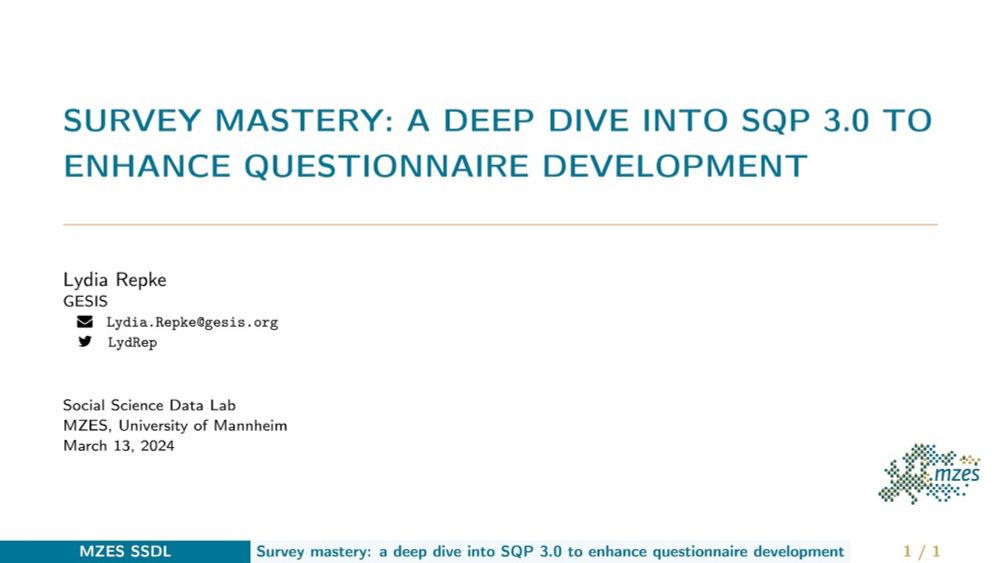 Survey mastery: a deep dive into SQP 3.0 to enhance questionnaire development