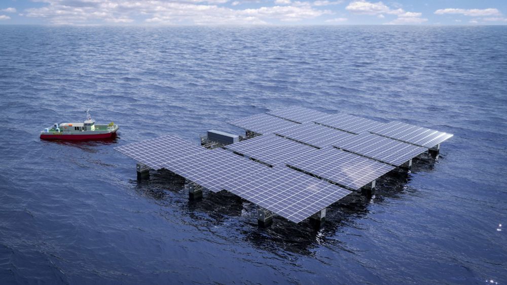 Megasete offshore solar farm, by SolarinBlue