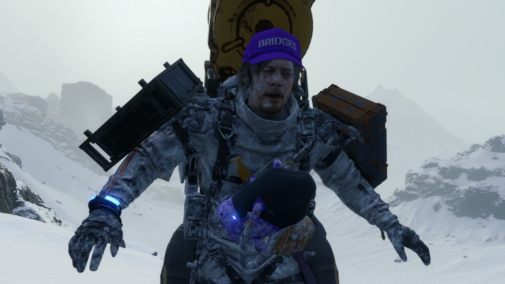 Norman Reedus frostbitten in the entire face up in the mountains he's doing bad