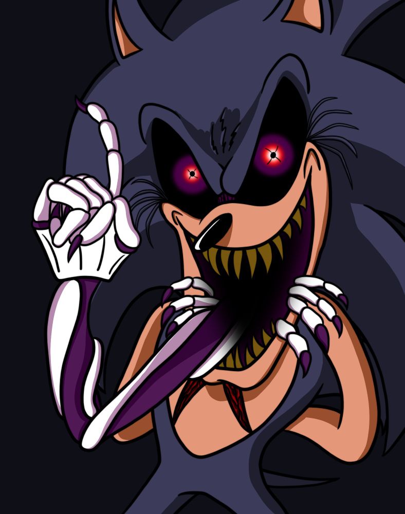 Lord X with a monstrous skeleton arm sticking out of his mouth and pointing up