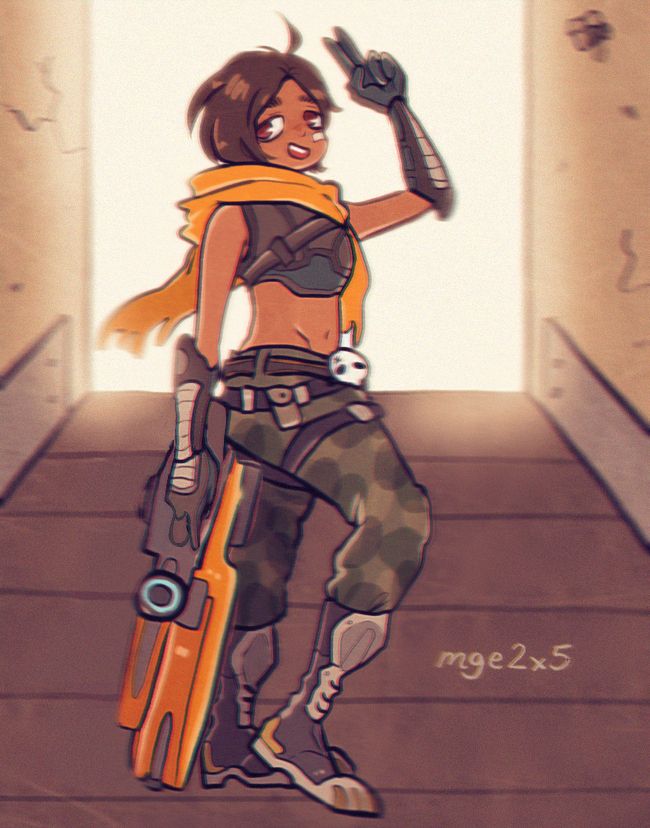Fanart of Kinessa from the video game Paladins Champions of the Realm 