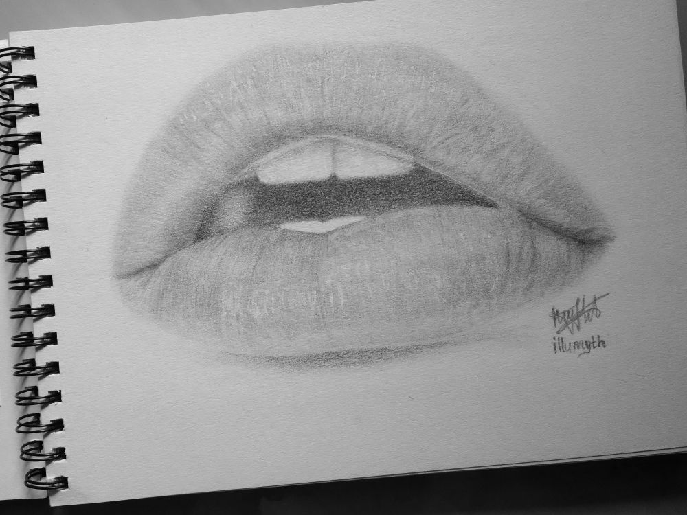 Lips drawing