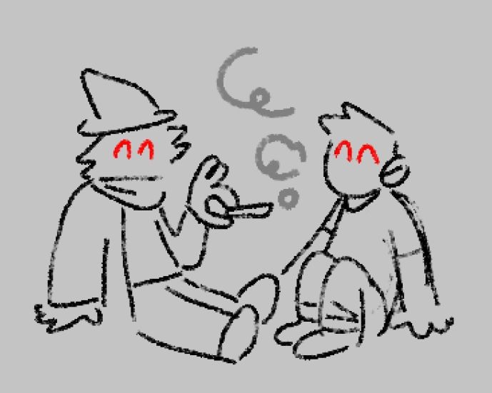 hash and newt smoking weed