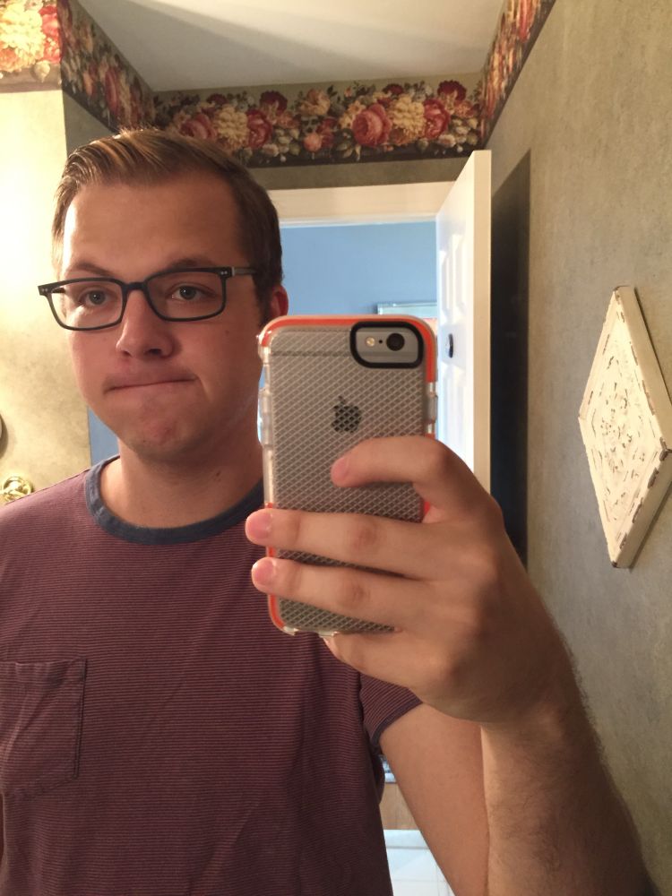 Will, a gay, at 19 with blonde highlights