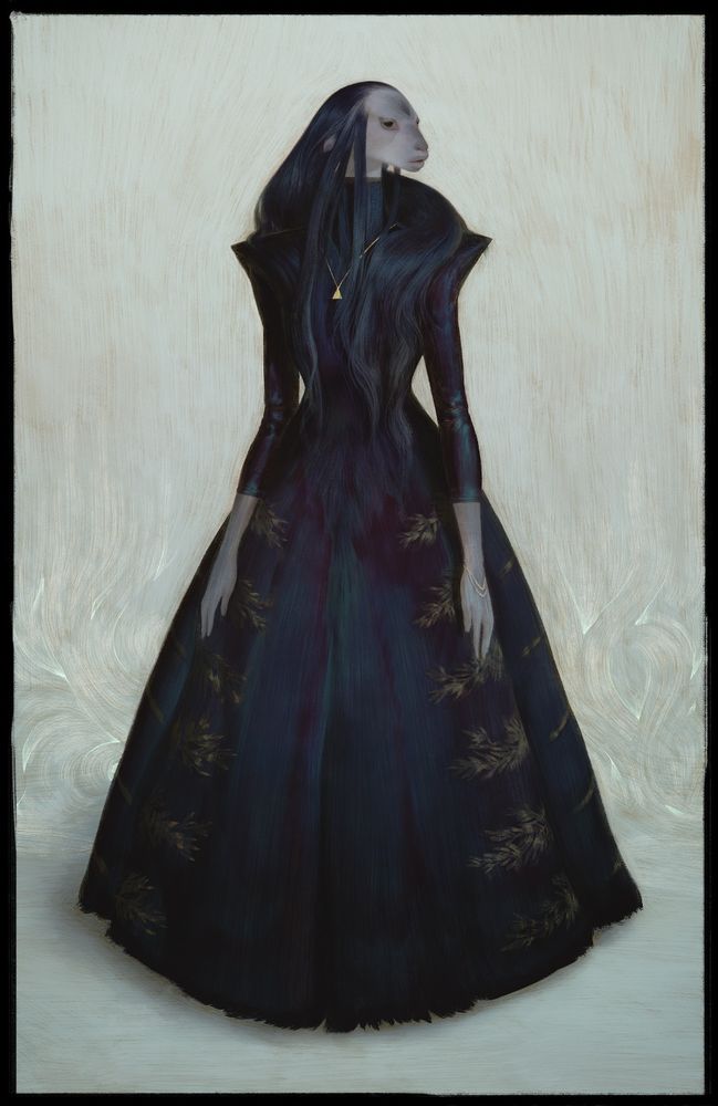 Phyd - The Sable Fawn
"An almost full moon 
Whispering 'swallow me whole' 
Like a beast whose reflection 
Is not from a mirror 
But a door" 