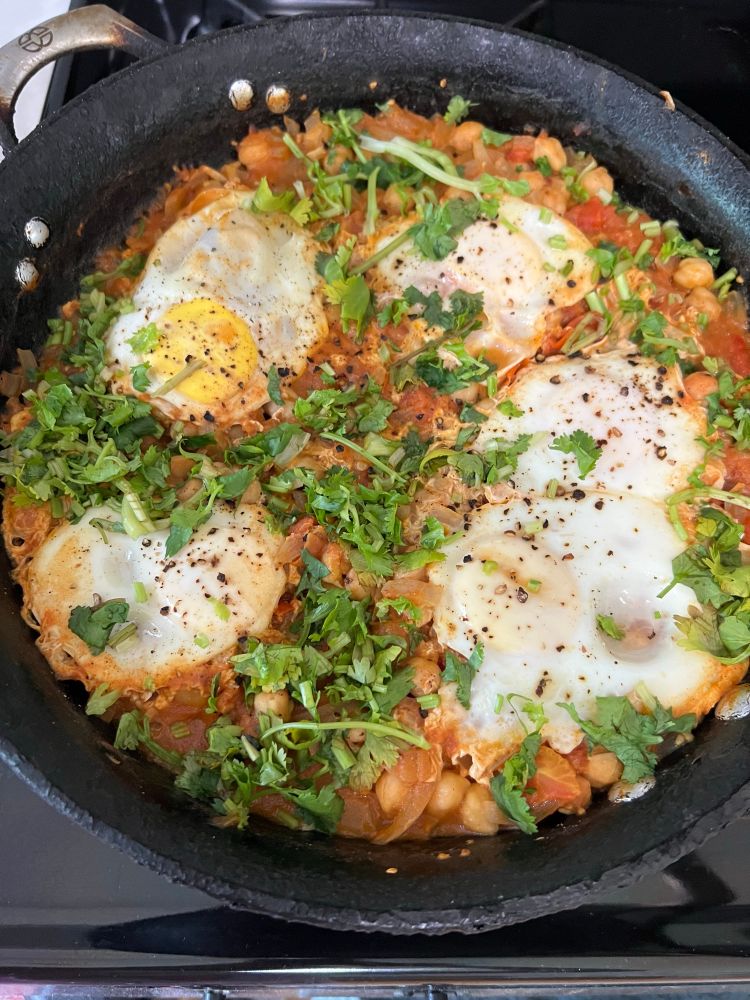 Shakshuka with chickpeas