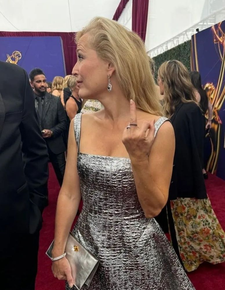 Gillian Anderson during the Emmy Awards 2024