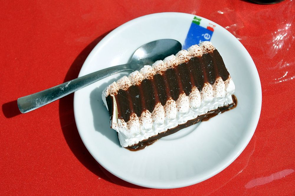 A Vienetta ice cream dessert. The peak of posh in 1980.