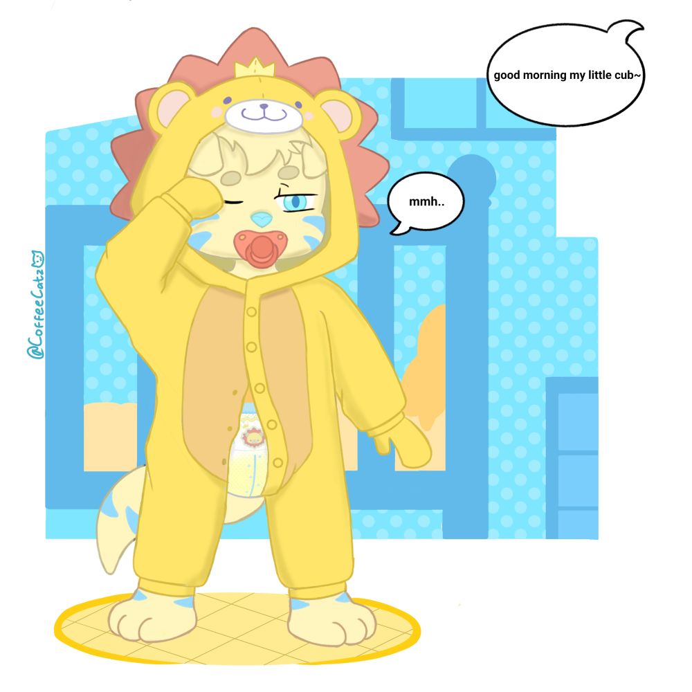 Tired eepy little ott pup