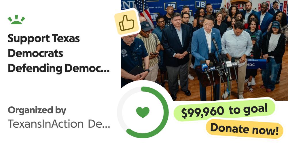 Texas Democrats have taken a bold stand for democracy by leav… TexansInAction Defending Democracy needs your support for Support Texas Democrats Defending Democracy
