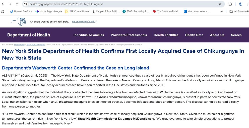 Screenshot of the title and first three paragraphs of the linked press release