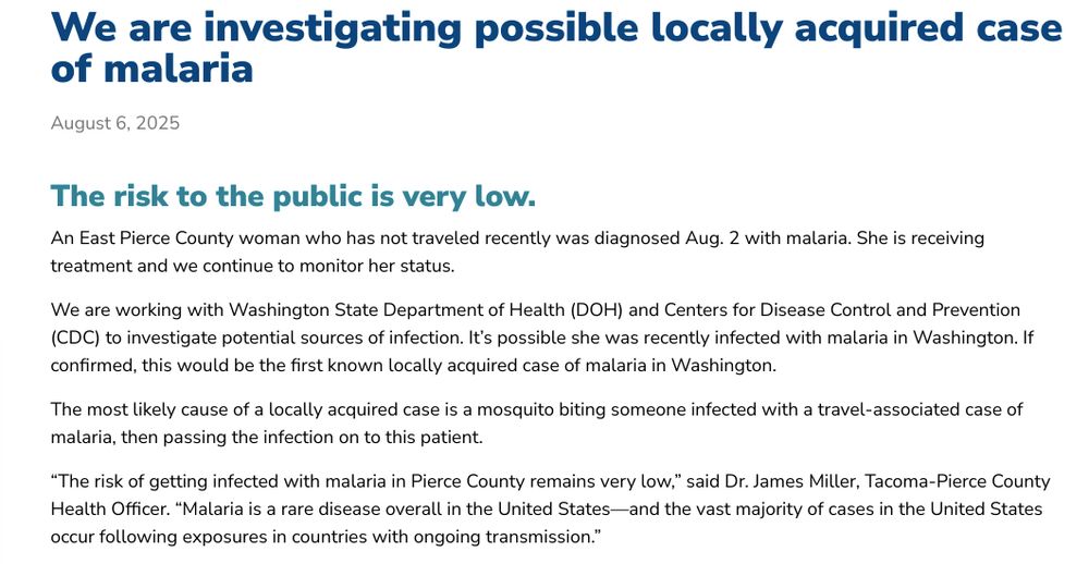 Screenshot of the title and first four paragraphs of the linked press release.