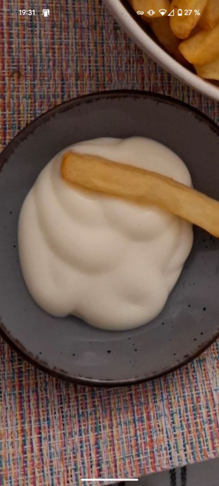 Majo mit einem Pomm, herangezoomt