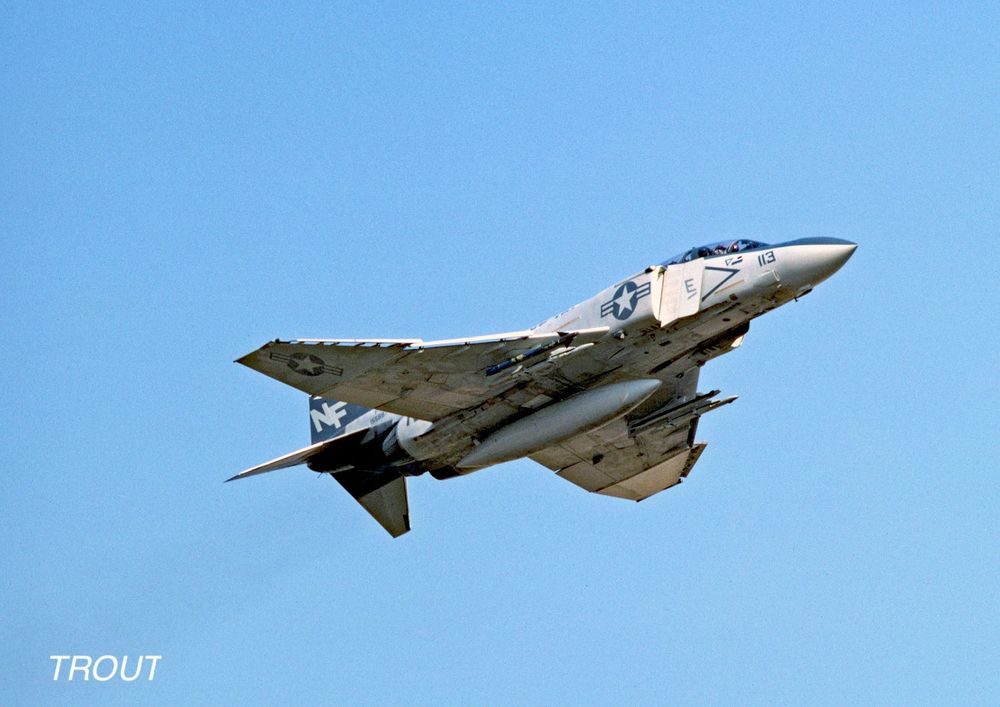 USN F-4S of VF-161 Chargers, January 1982, Atsugi Air Base.
