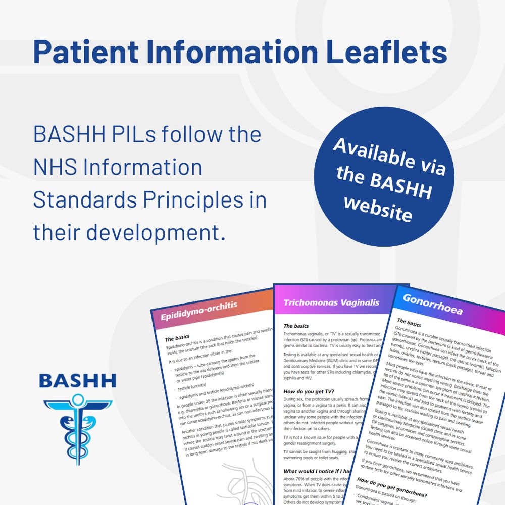 Patient Information Leaflets

 BASHH PILs follow the NHS Information Standards Principles in their development.