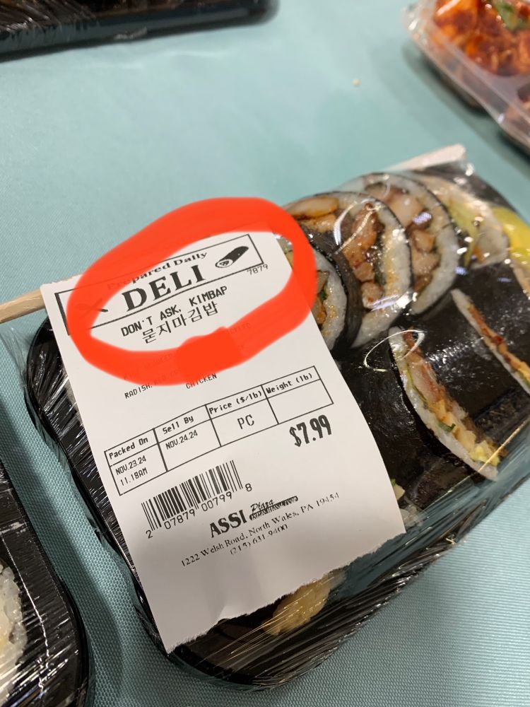 Seafood label lists “don’t ask” as an ingredient