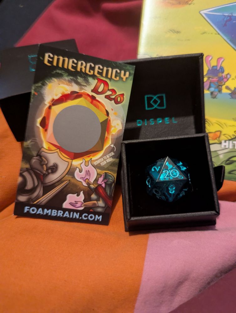 Emergency D20 scratch off 
Dispel D20