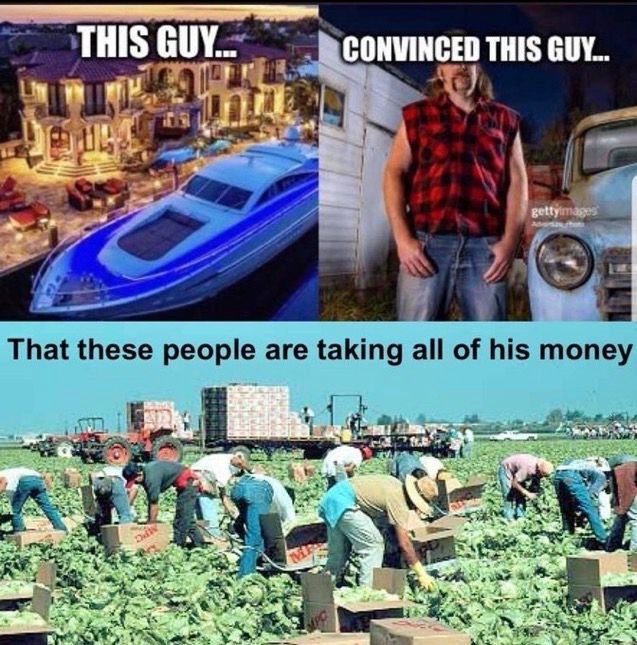 Billionaires have conned the masses 