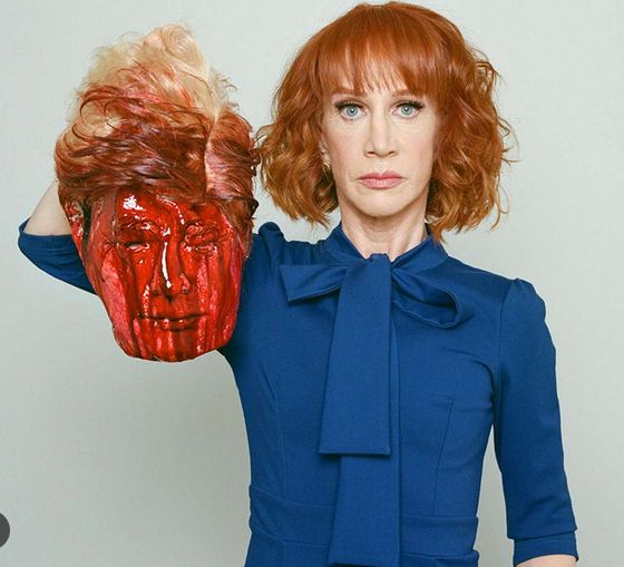 kathy griffin holding a severed trump head 