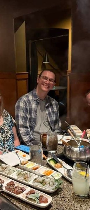 Eating fondue at Melting Pot. Food and drinks were good