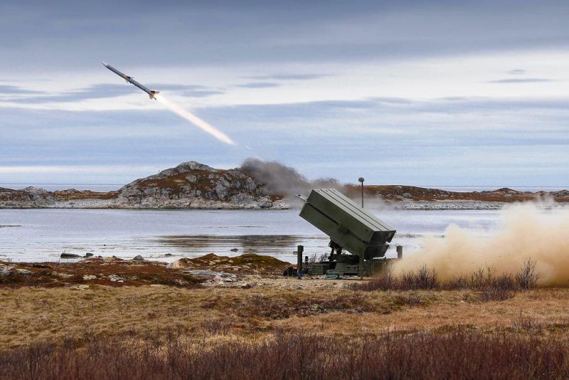 NASAMS firing at a range, landscape looks like Norway.