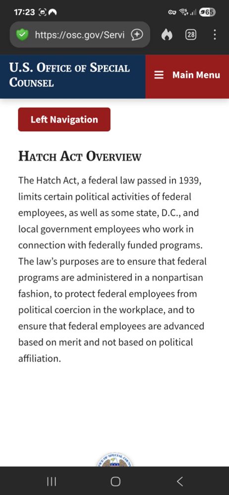 The hatch act a federal law passed in 1939 limits certain political activities of federal employees, as well as some state, DC and local government employees who work in connection with federally funded programs. The law's purposes are to ensure tgat federal programs are administered in a non partisan fashion,to protect federal employees from political coercion in the workplace, and to ensure that federal employees are advanced based on merit and not based on political affiliation.