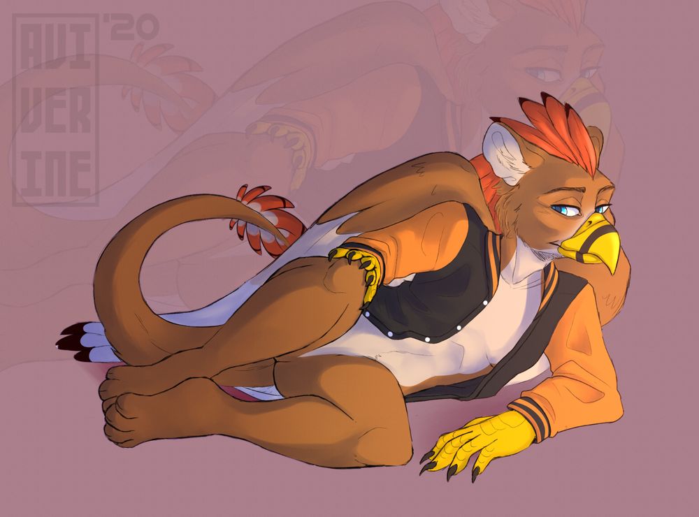 Equinox laying down in a somewhat suggestive pose