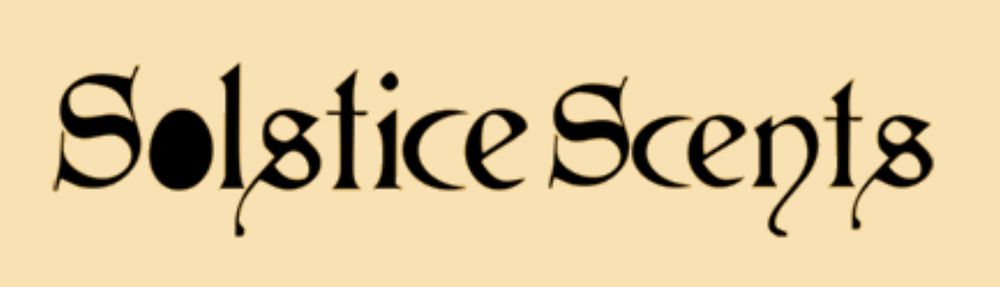 A screenshot of the Solstice Scents logo