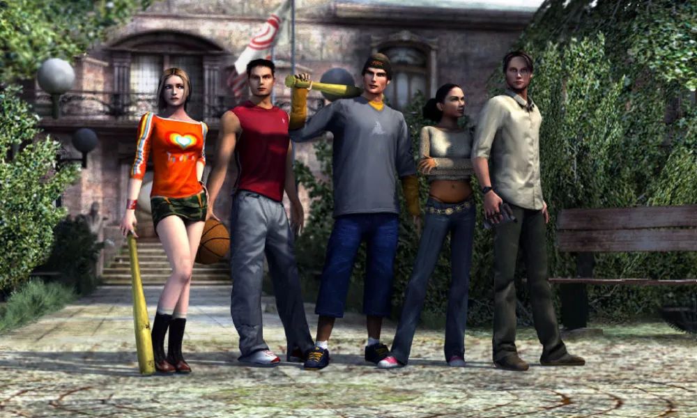 The cast of Obscure, a survival horror video game.