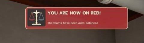 You are now on red! The teams have been auto-balanced