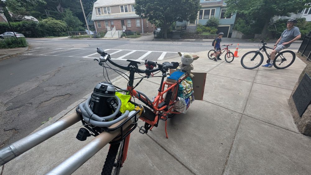 a bicycle decorated to look like a star wars speederbike
