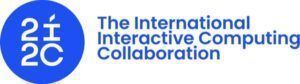 The International Interactive Computing Collaboration logo is a blue circle with 2i2c in white on two lines