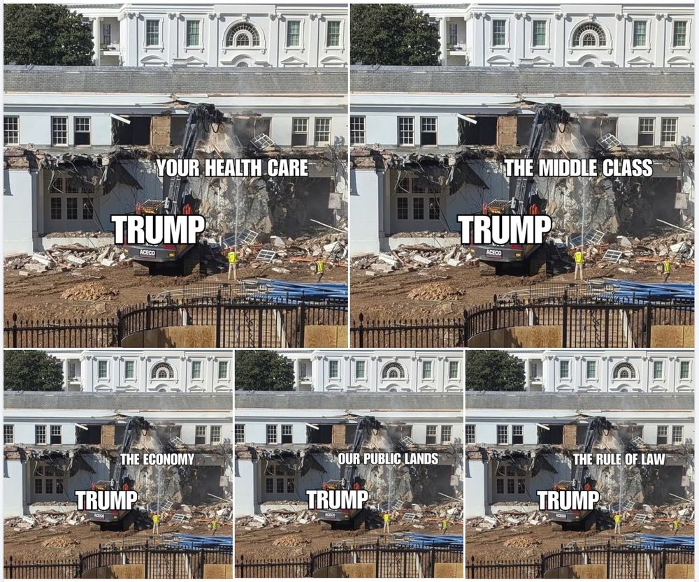 He’s destroying your healthcare, the middle class, the economy, our public lands, and the rule of law.